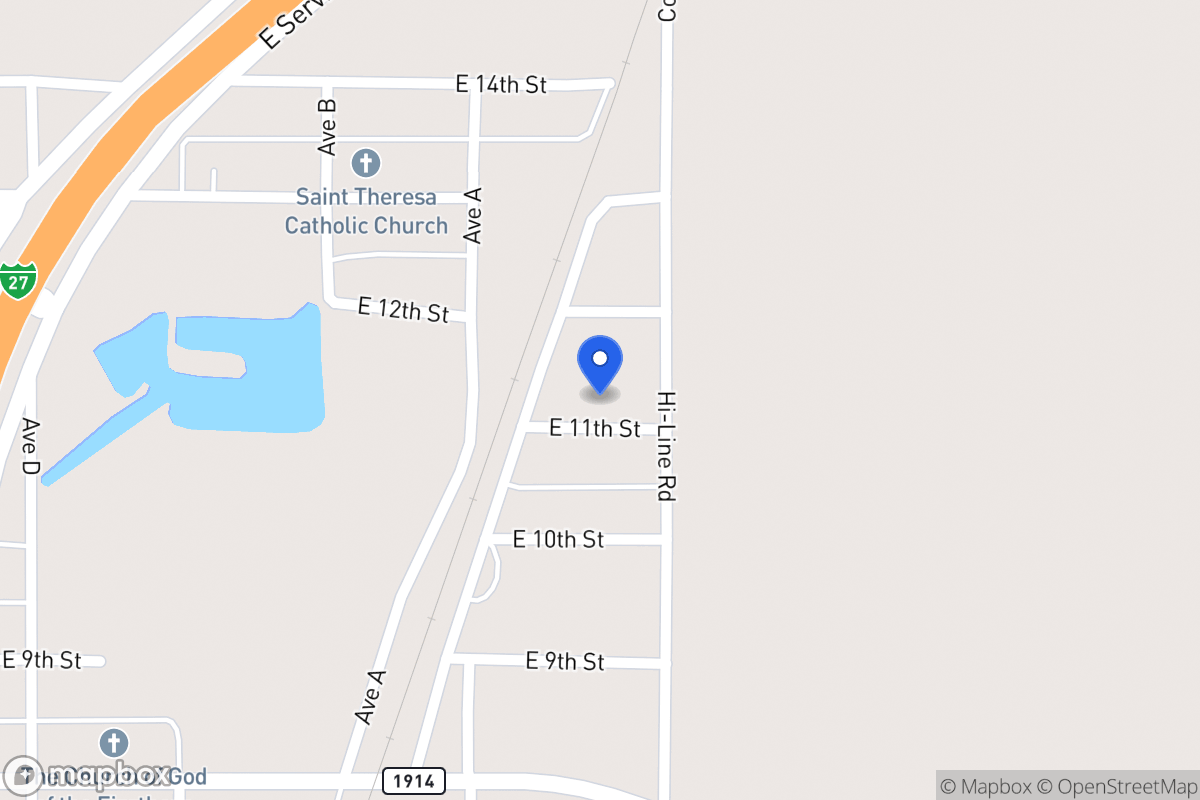 Map of 612  E 11th , Hale Center, Tx 79041, Hale Center