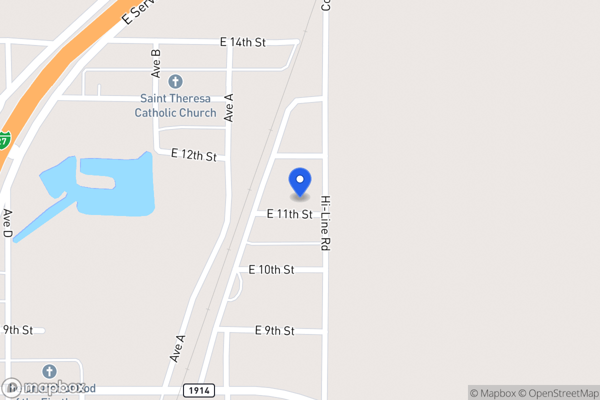 Map of 614  E 11th , Hale Center, Tx 79041, Hale Center