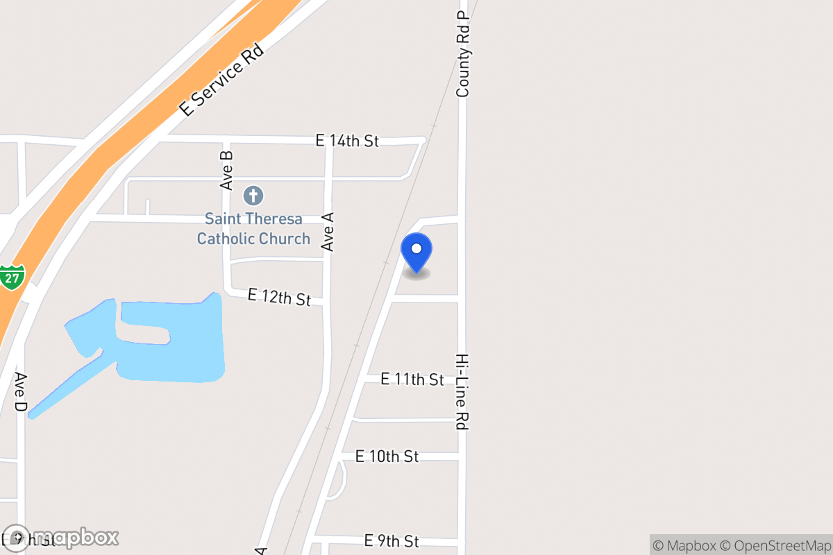 Map of 614  E 12th , Hale Center, Tx 79041, Hale Center