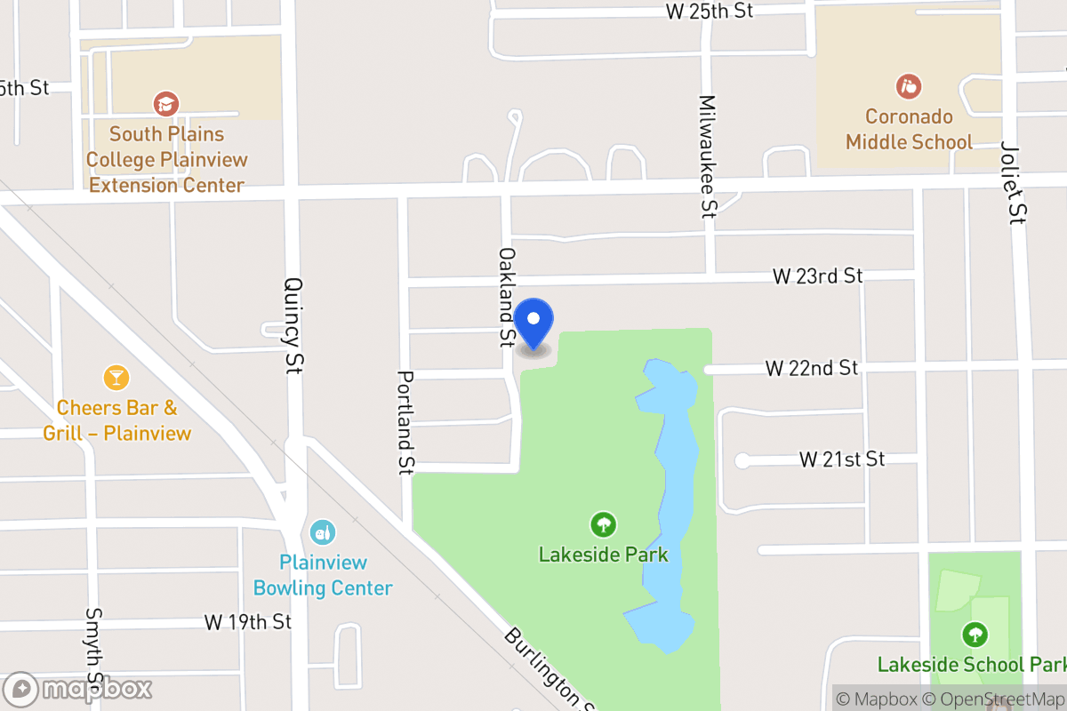 Map of 2200  Oakland , Plainview, Tx 79072, Plainview