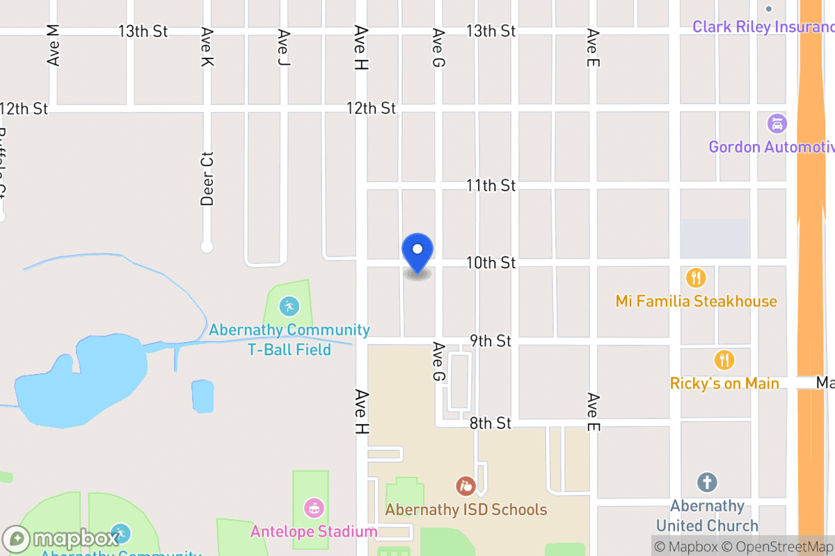 Map of 701  10th , Abernathy, Tx 79311, Abernathy
