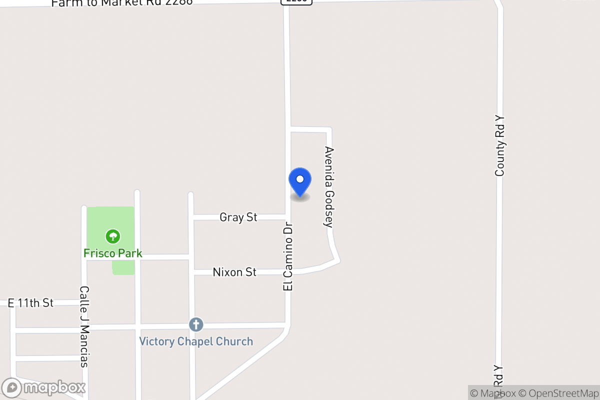 Map of 1302  El Camino , Plainview, Tx 79072, Plainview