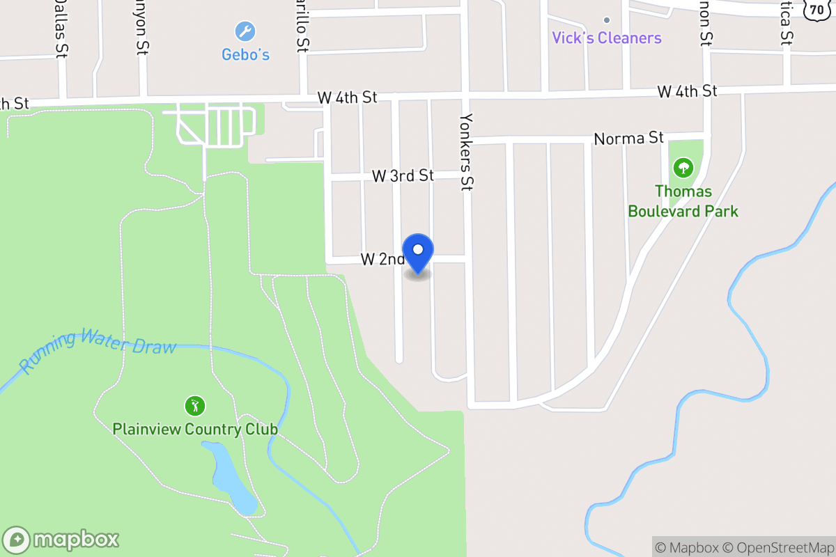 Map of 112  Zephyr , Plainview, Tx 79072, Plainview