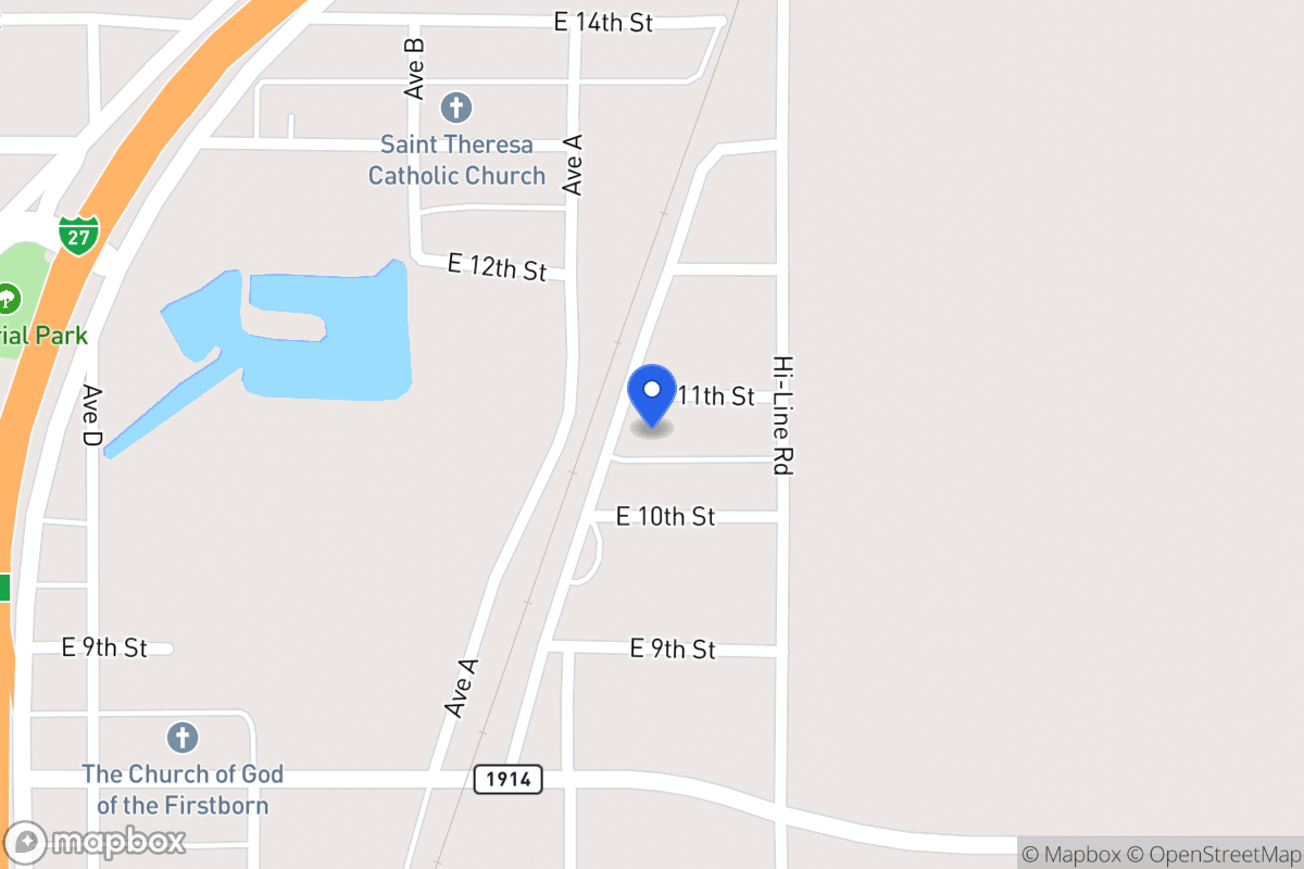 Map of 601  E 11th , Hale Center, Tx 79041, Hale Center