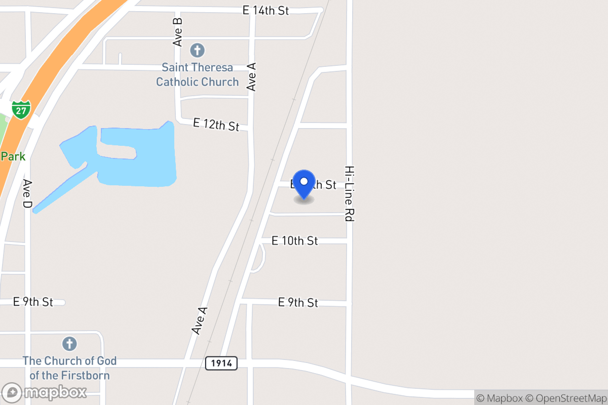 Map of 603  E 11th , Hale Center, Tx 79041, Hale Center