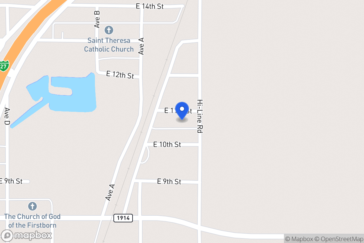 Map of 609  E 11th , Hale Center, Tx 79041, Hale Center