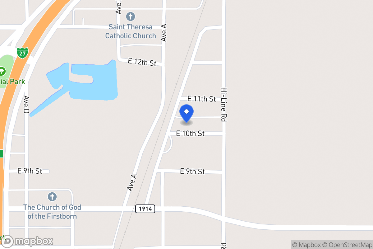 Map of 604  E 10th , Hale Center, Tx 79041, Hale Center