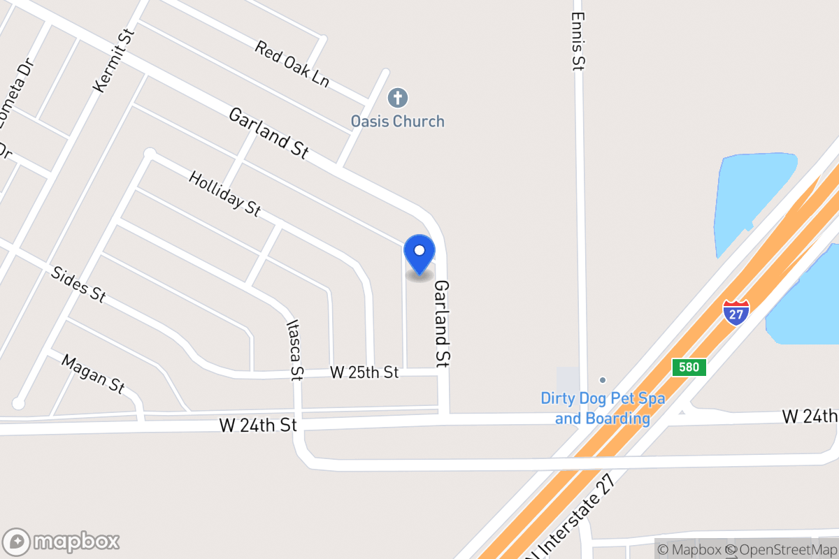 Map of 2513  Garland , Plainview, Tx 79072, Plainview