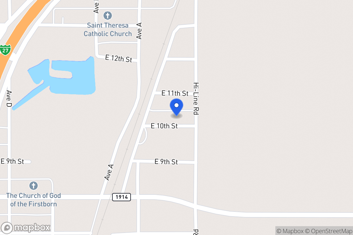 Map of 612  E 10th , Hale Center, Tx 79041, Hale Center