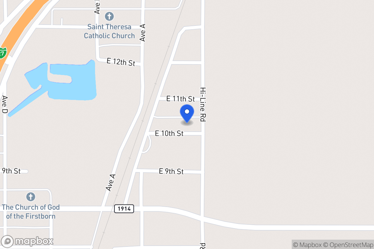 Map of 614  E 10th , Hale Center, Tx 79041, Hale Center