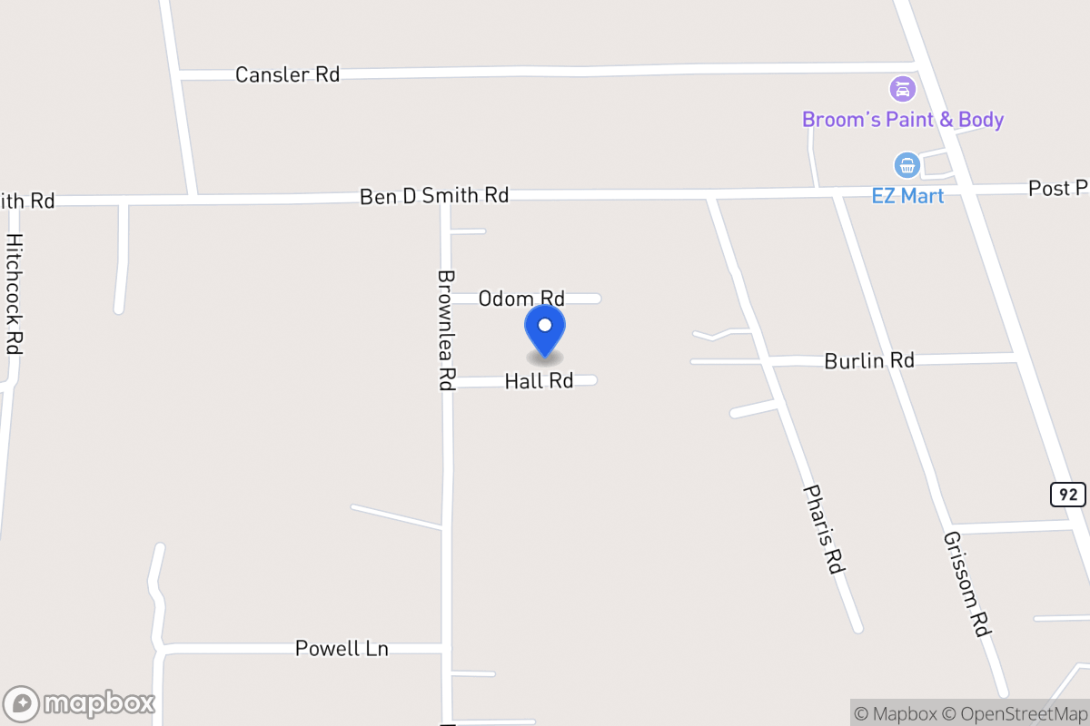 Map of 7479  Hall Rd , Silsbee, Tx 77656, Silsbee