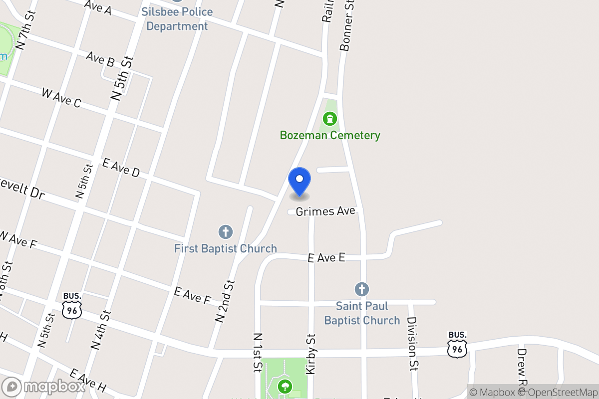 Map of Grimes Ave , Silsbee, Tx 77656, Silsbee