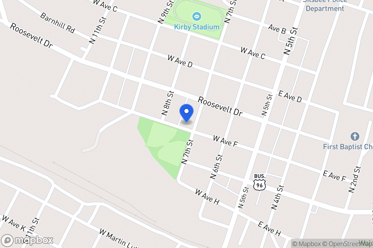 Map of 300 W Ave F , Silsbee, Tx 77656, Silsbee