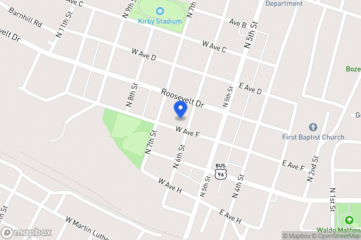 Map of 525 N 6th St , Silsbee, Tx 77656, Silsbee