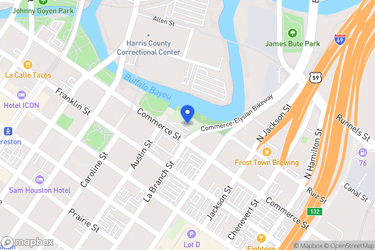 Map of 16 Branch Bend Cir, Houston