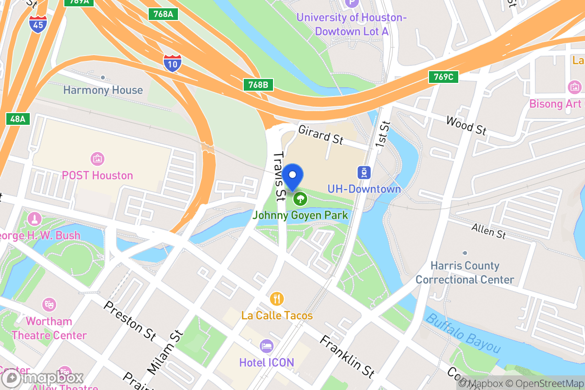 Map of Travis, Houston