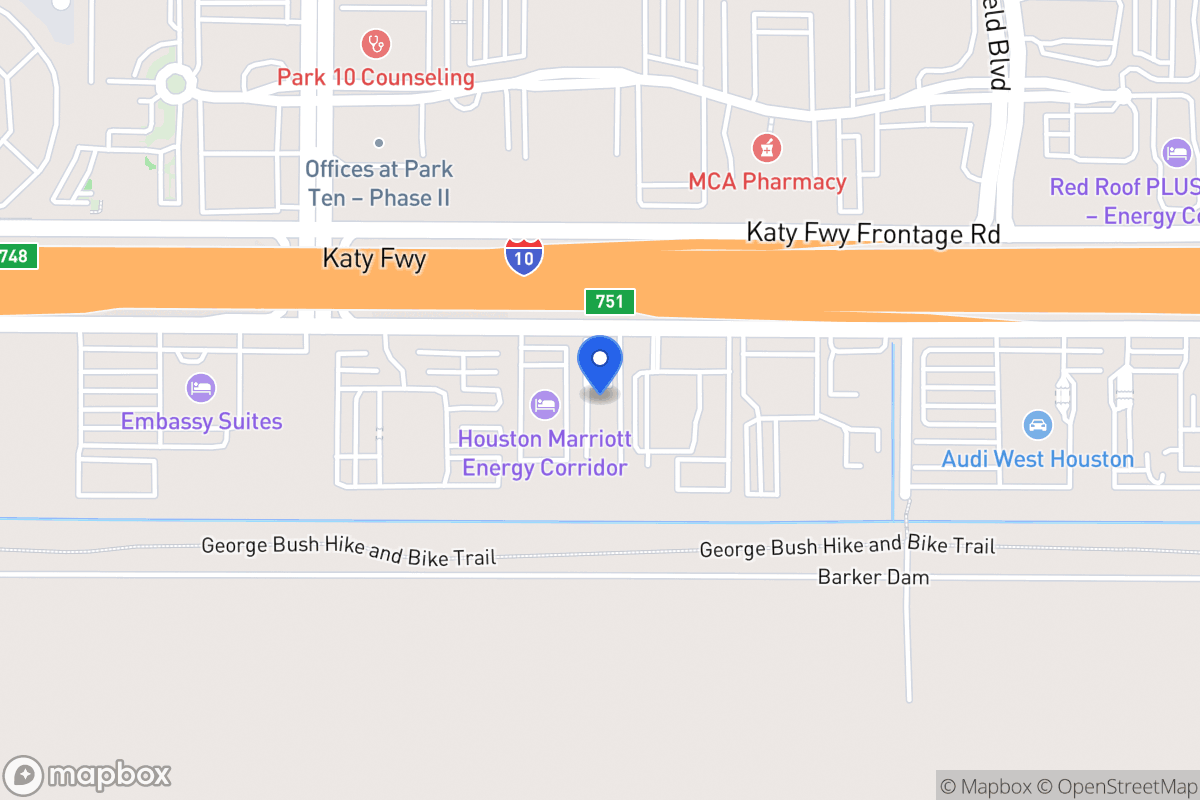 Map of 16009 Katy Fwy, Houston