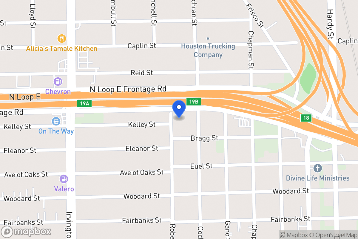 Map of 5916 Robertson St, Houston