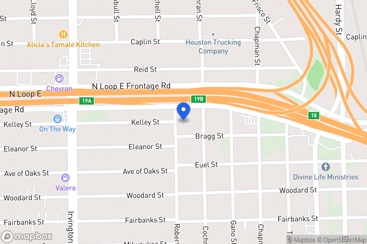 Map of 5914 Robertson St, Houston