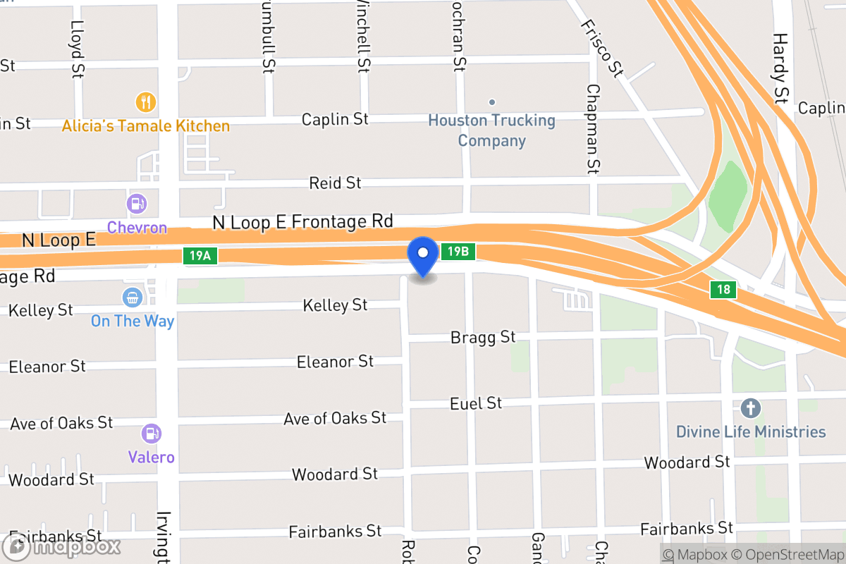 Map of 5918 Robertson St, Houston