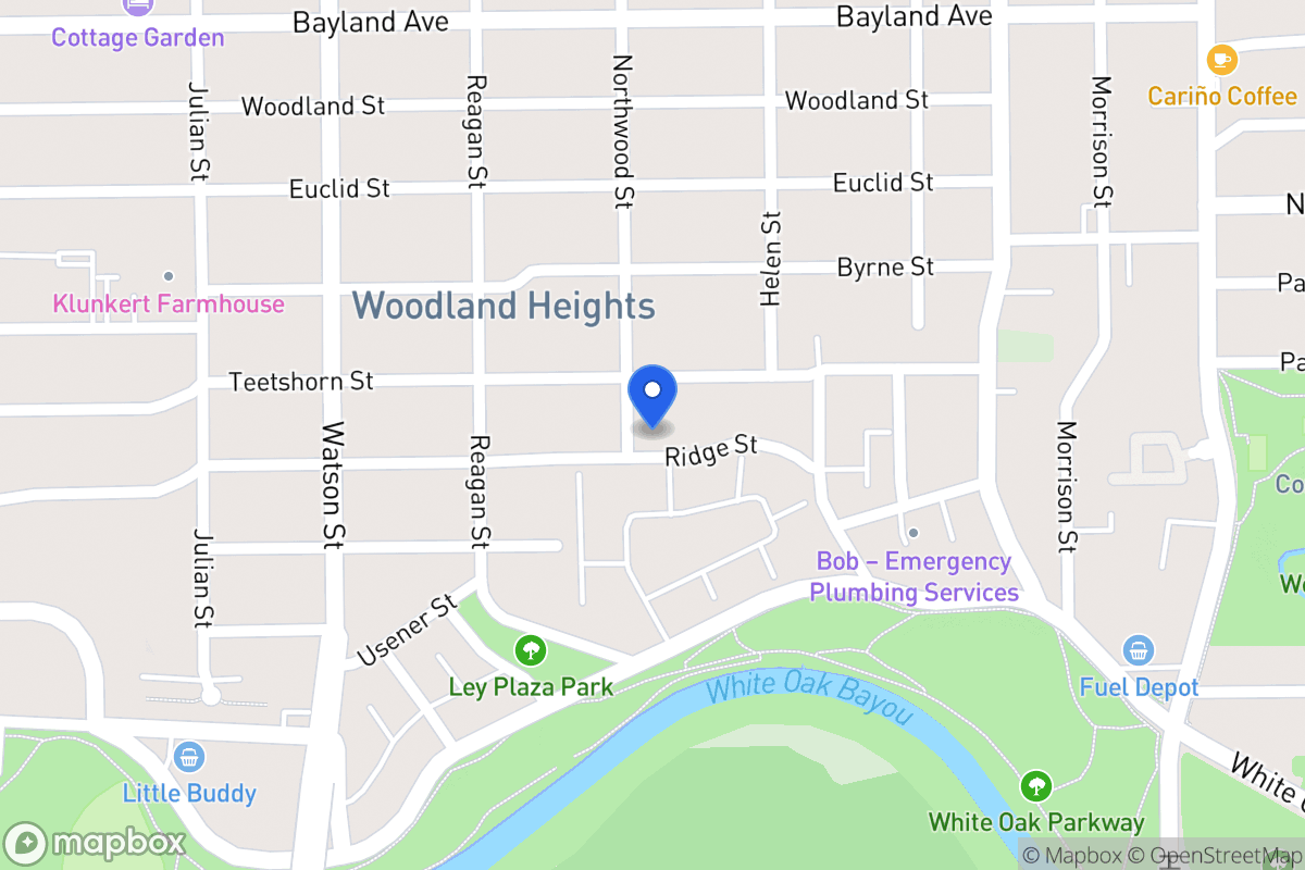 Map of 525 Ridge St, Houston
