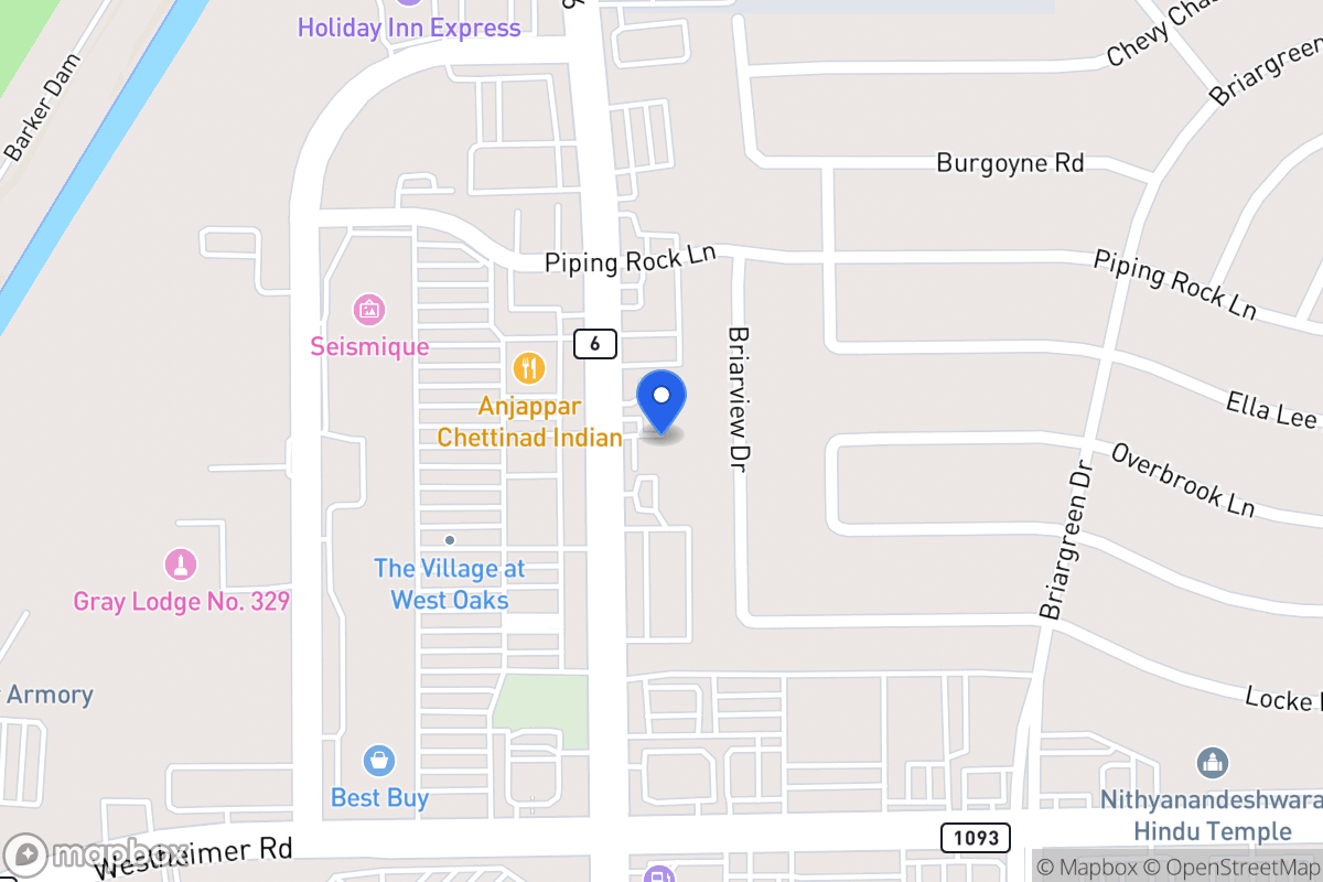 Map of 2307 Addicks Howell Rd, Houston