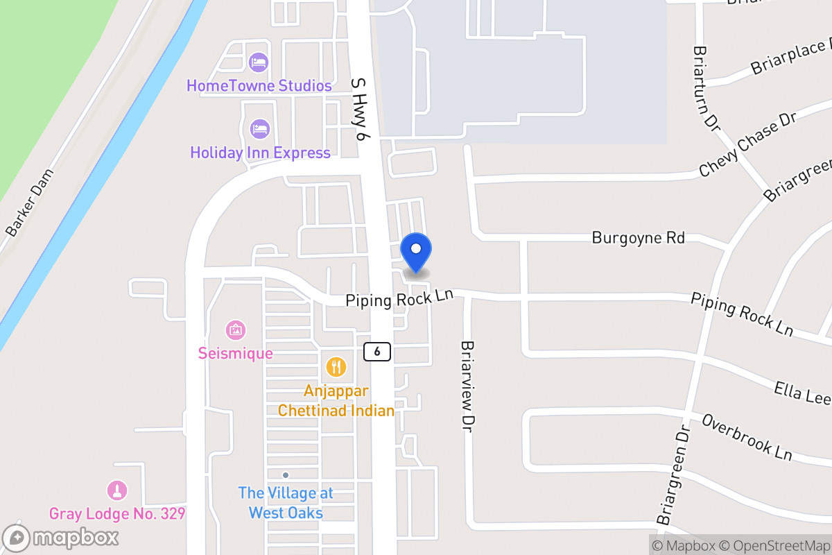 Map of 14526 Piping Rock Ln, Houston