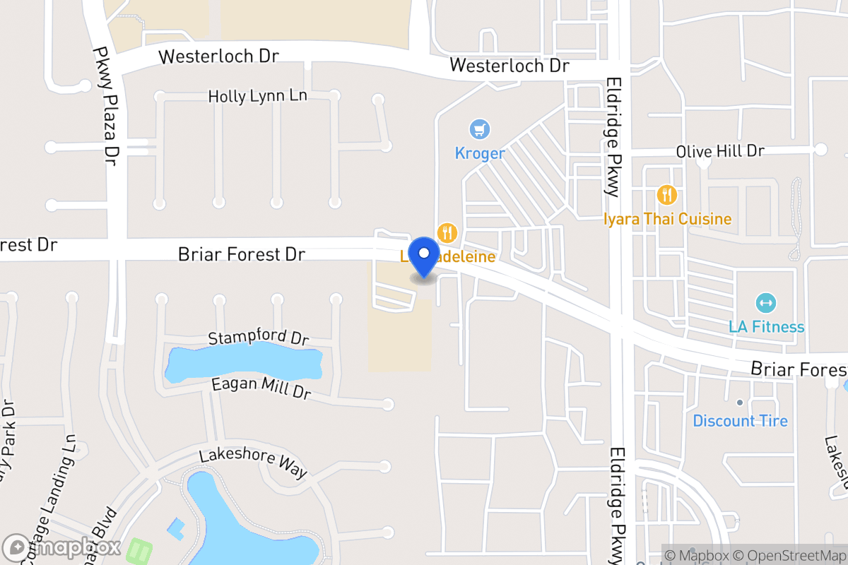 Map of 13429 Briar Forest Dr, Houston