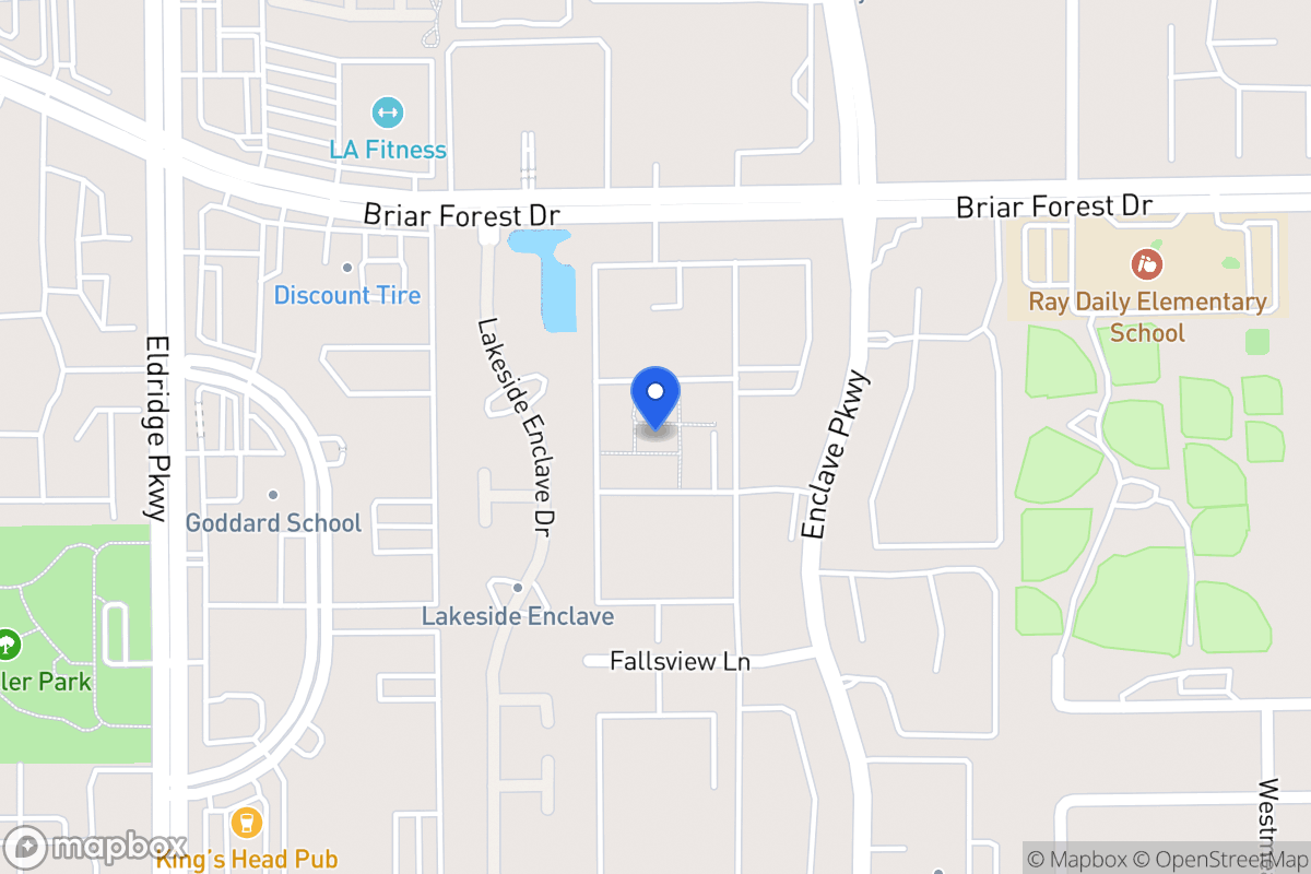 Map of 13101 Briar Forest Dr, Houston