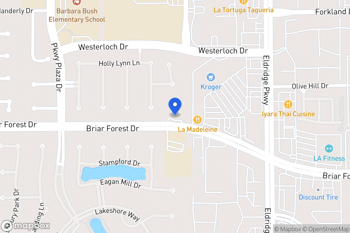 Map of 13560 Briar Forest Dr, Houston