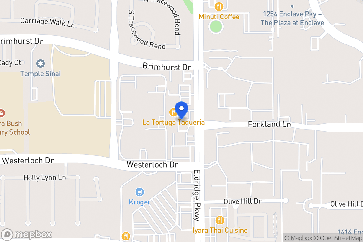 Map of 1402 Eldridge Pky, Houston
