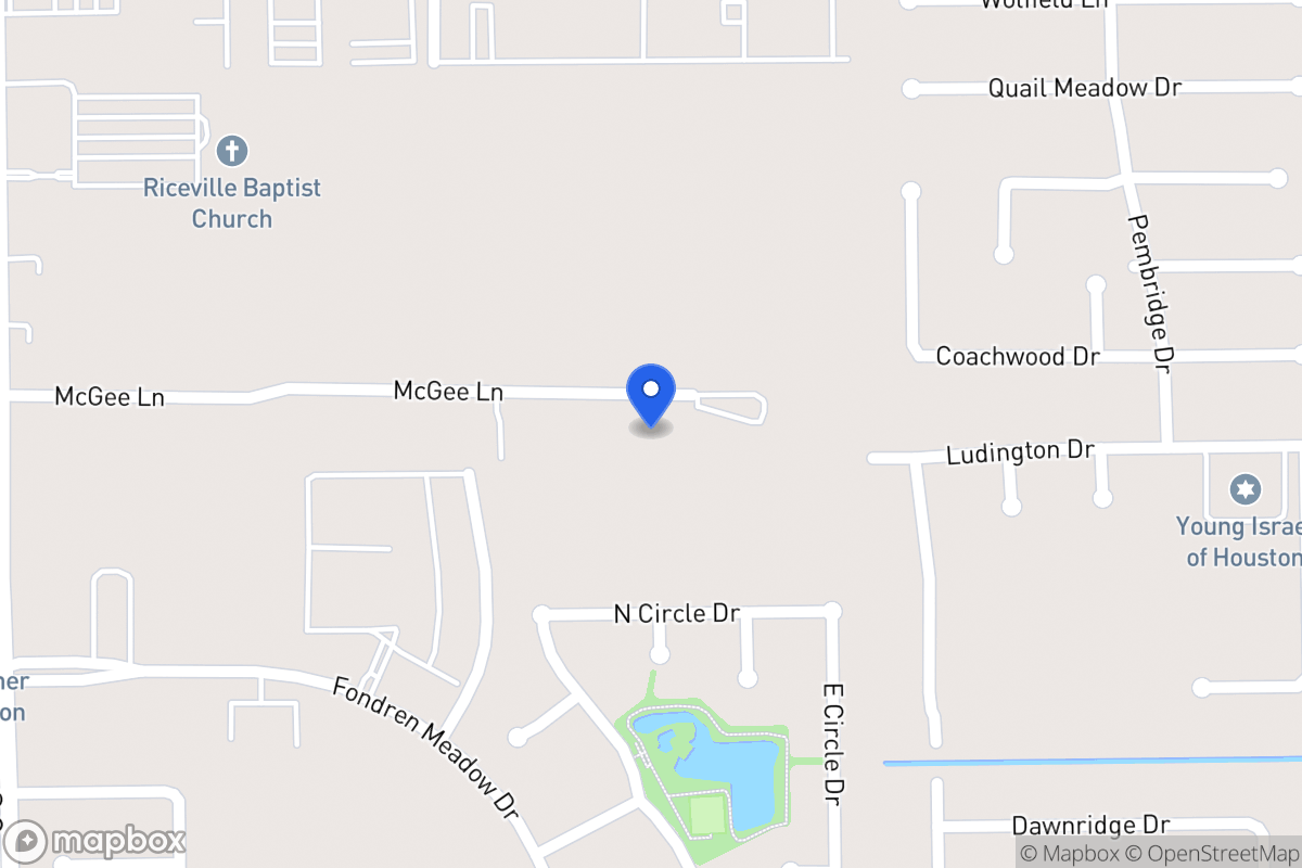Map of 8205 Mcgee, Houston