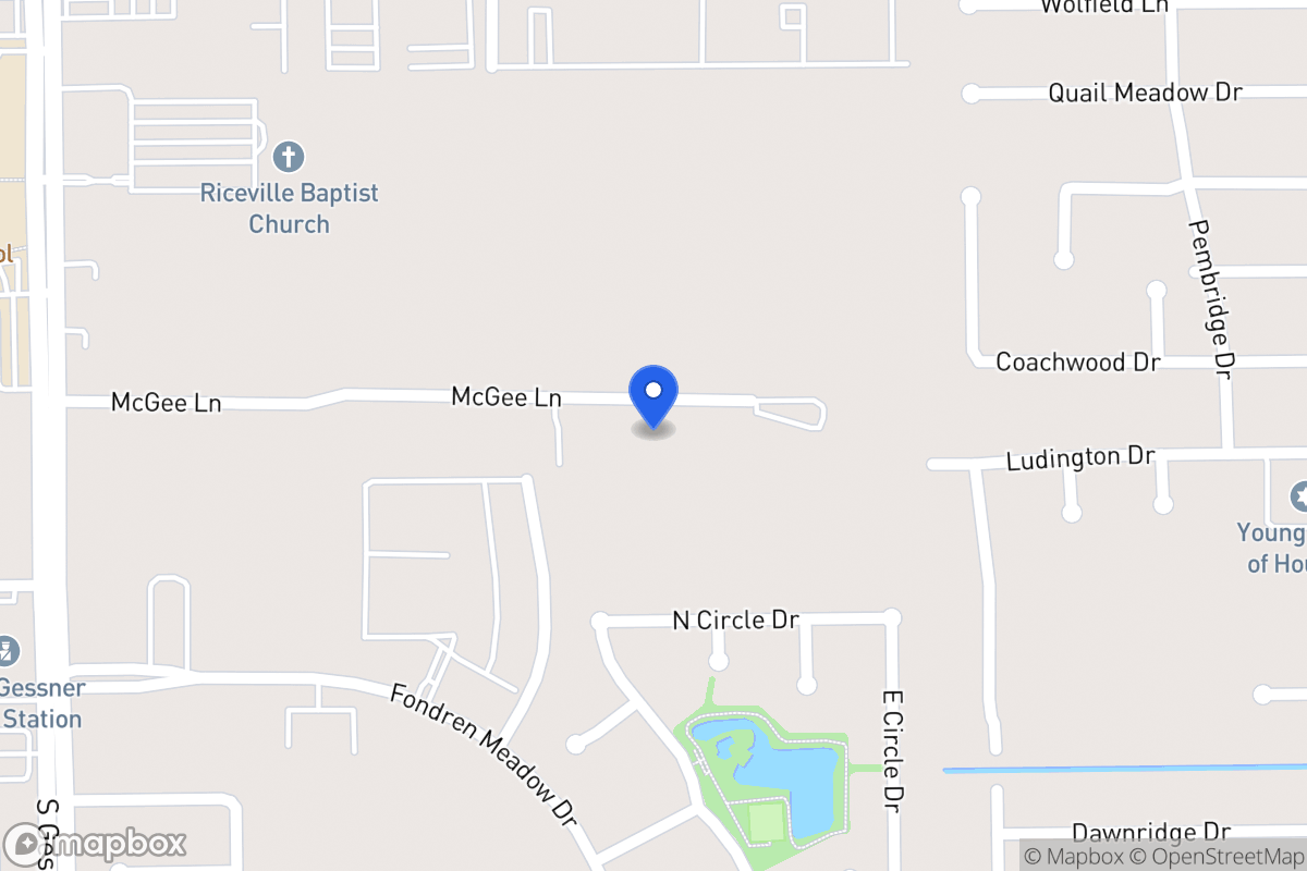 Map of 8223 Mcgee Ln, Houston