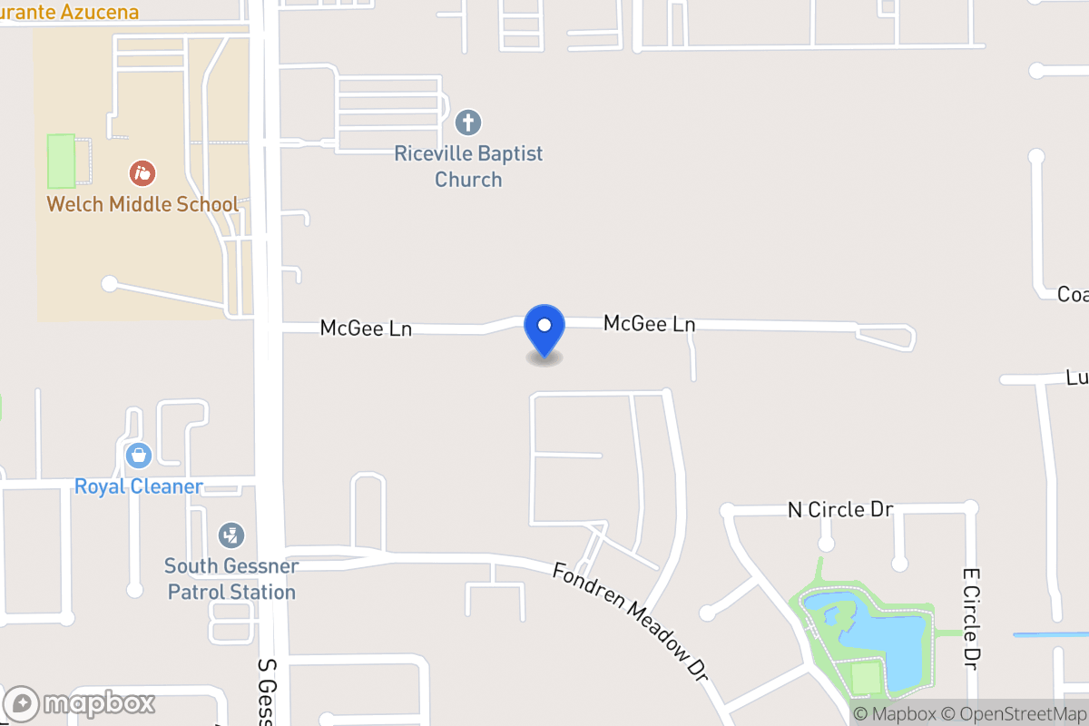 Map of 8403 Mcgee Ln, Houston
