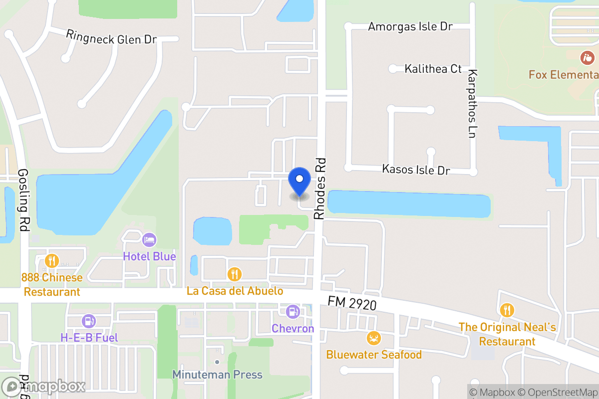 Map of 21555 Rhodes Rd, Spring