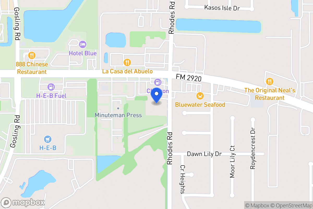 Map of 21123 Rhodes Rd, Spring