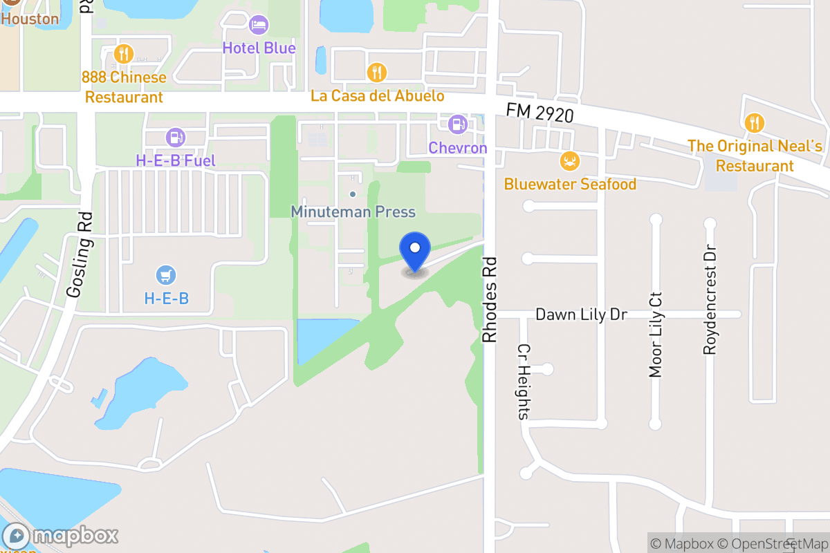 Map of 21119 Rhodes Rd, Spring