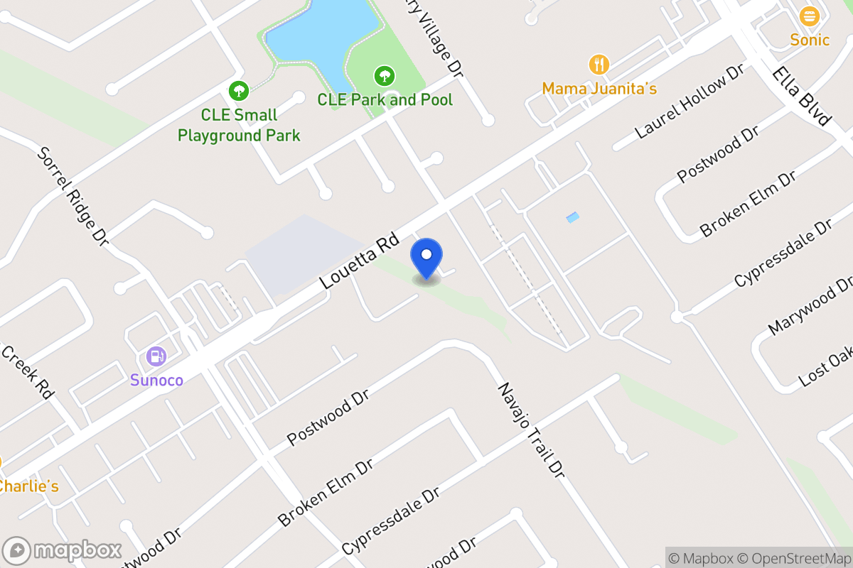 Map of Loouetta Rd, Spring