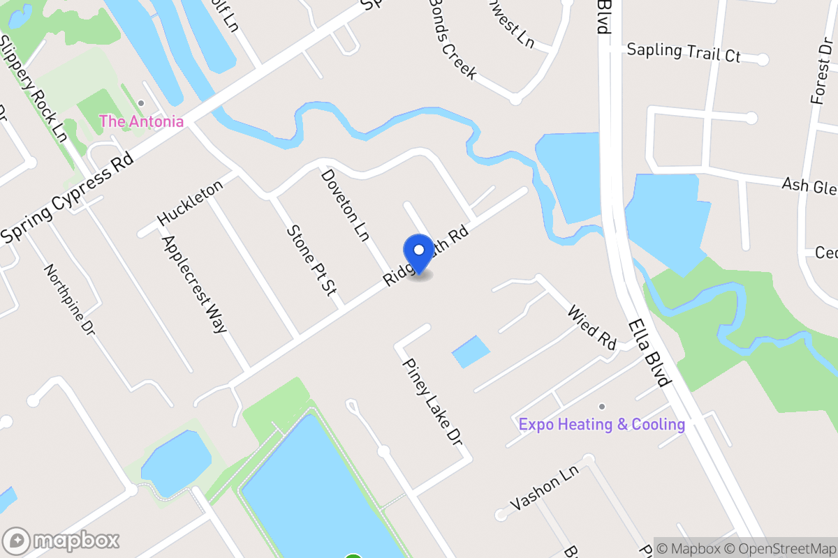 Map of 4103 Ridge Path Rd, Spring