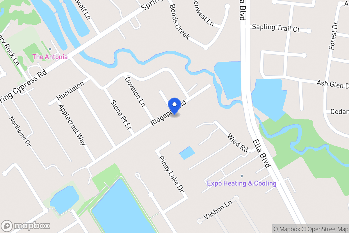 Map of 4023 Ridge Path Rd, Spring
