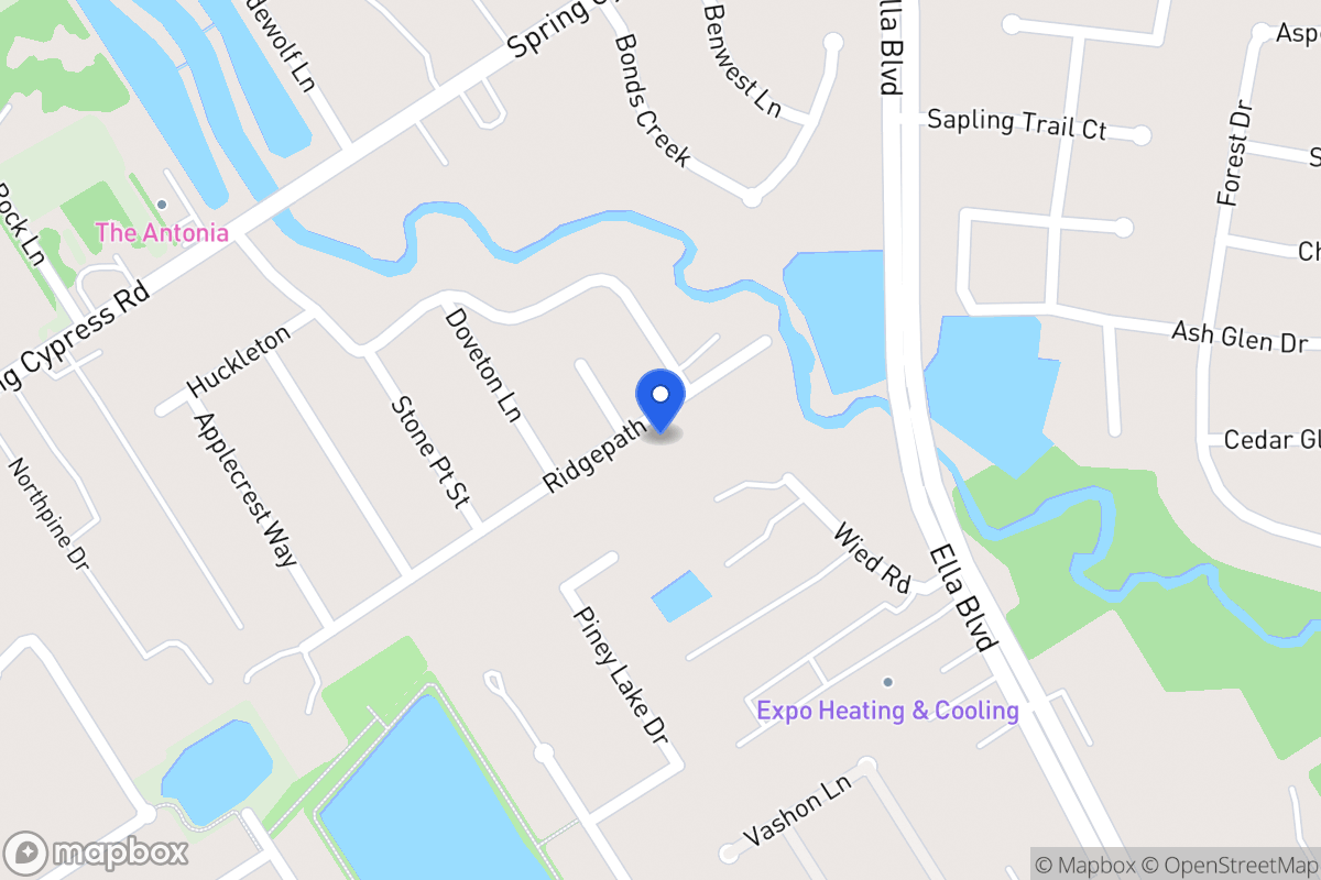 Map of 4019 Ridge Path Rd, Spring