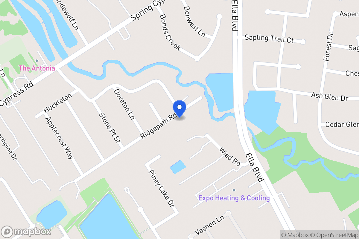 Map of 4015 Ridge Path Rd, Spring