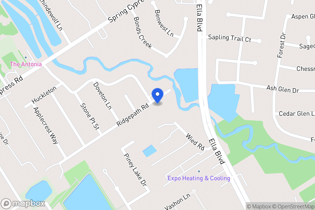 Map of 4011 Ridge Path Rd, Spring