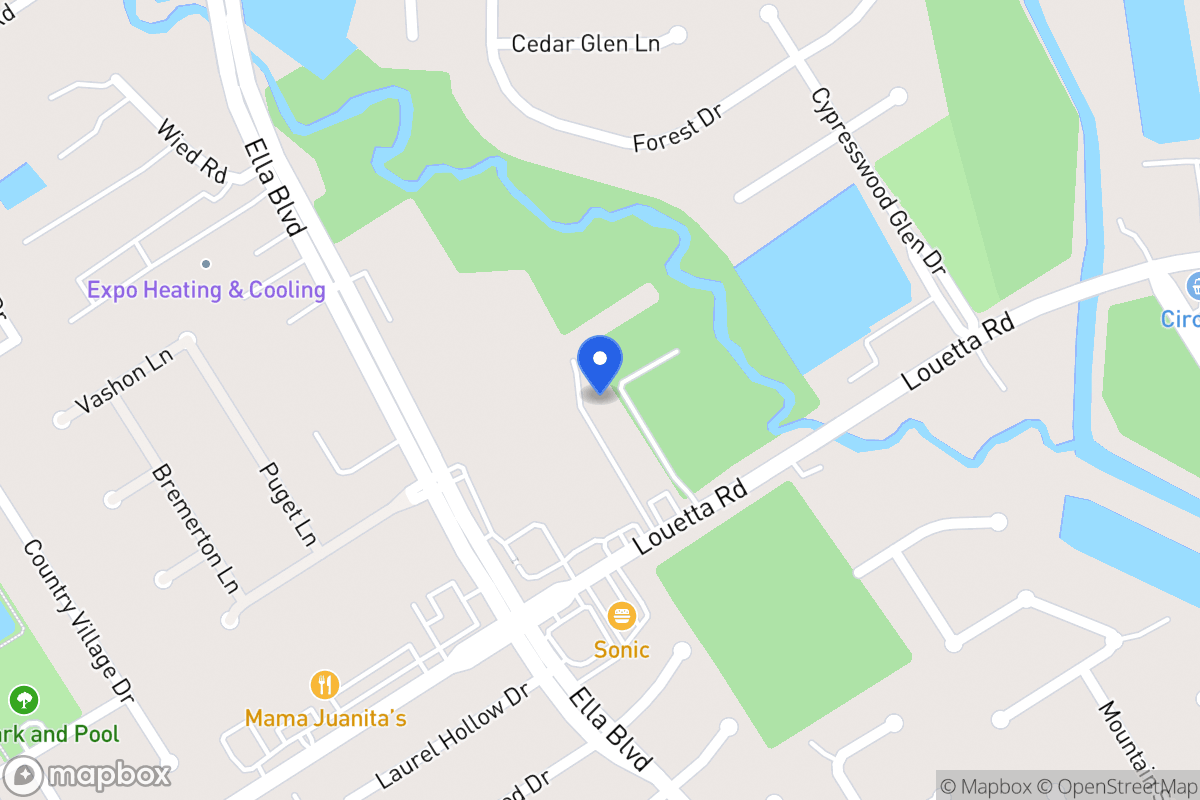 Map of 3802 Louetta Rd, Spring