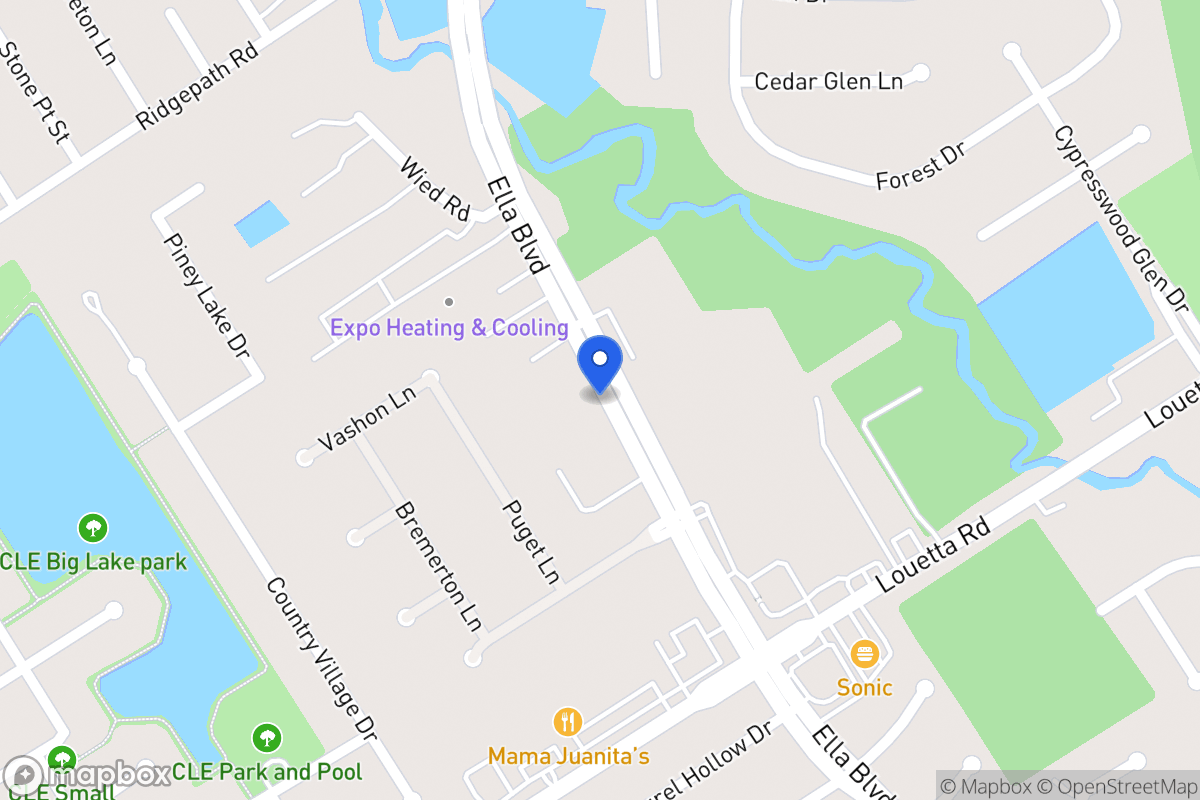 Map of Ella Blvd, Spring