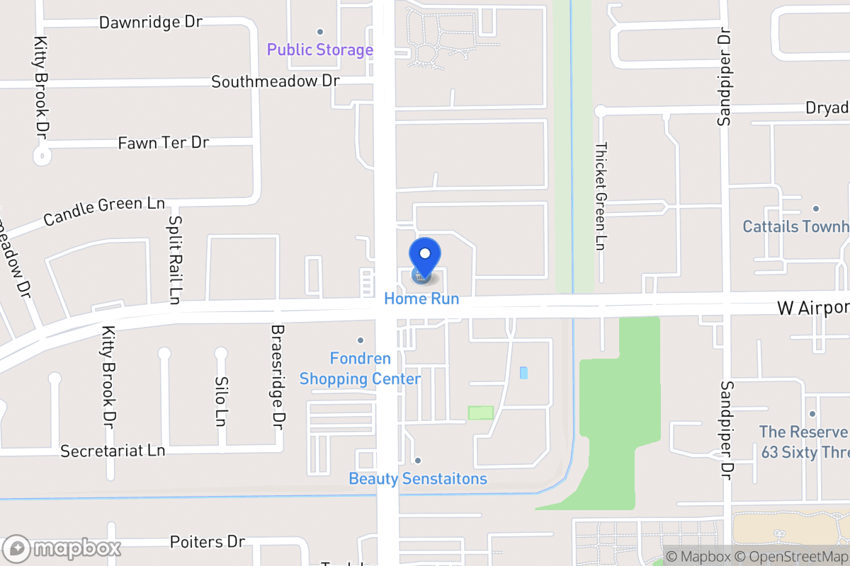 Map of W 6690 Airport Blvd, Houston