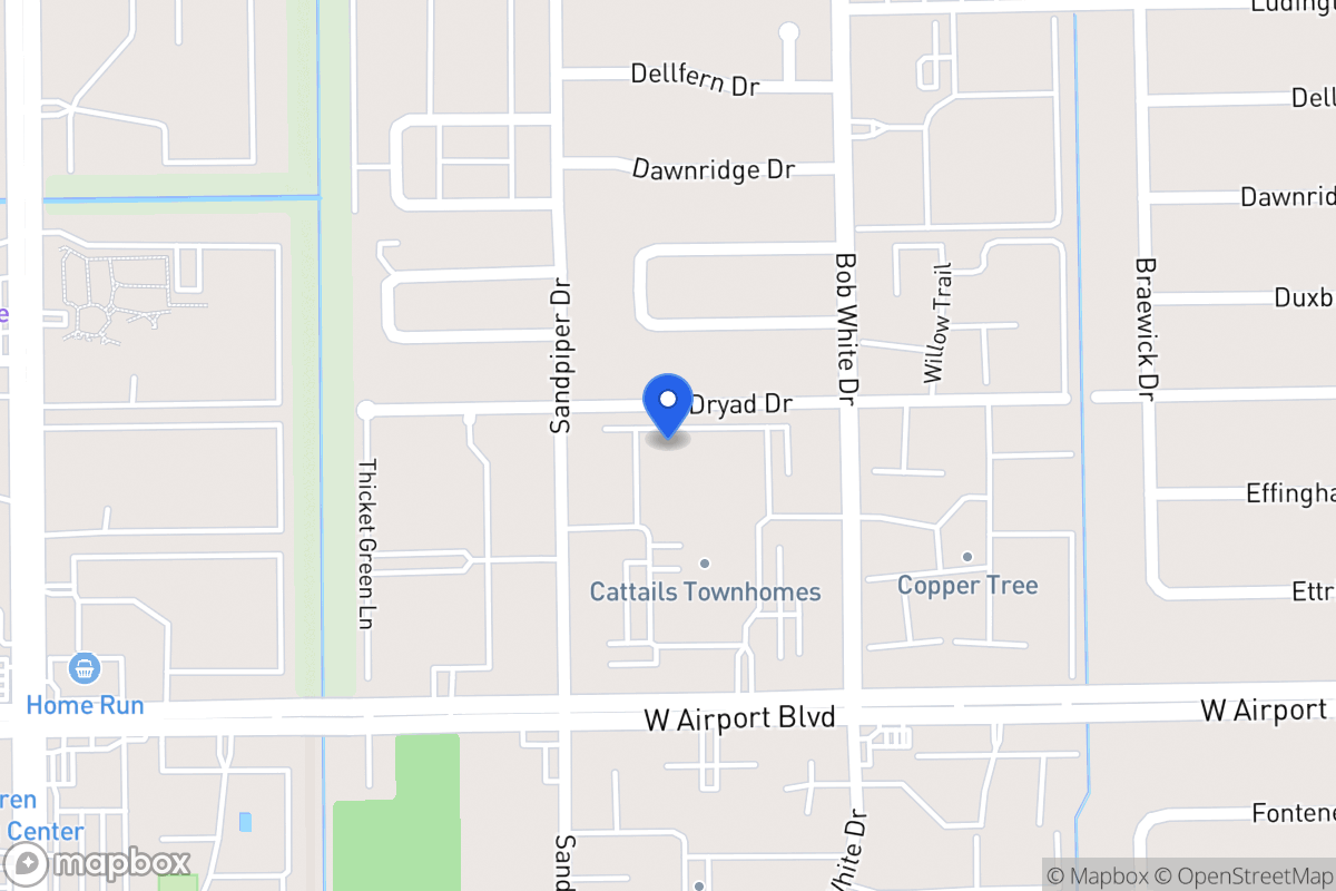 Map of 6371 Cattails Ln, Houston