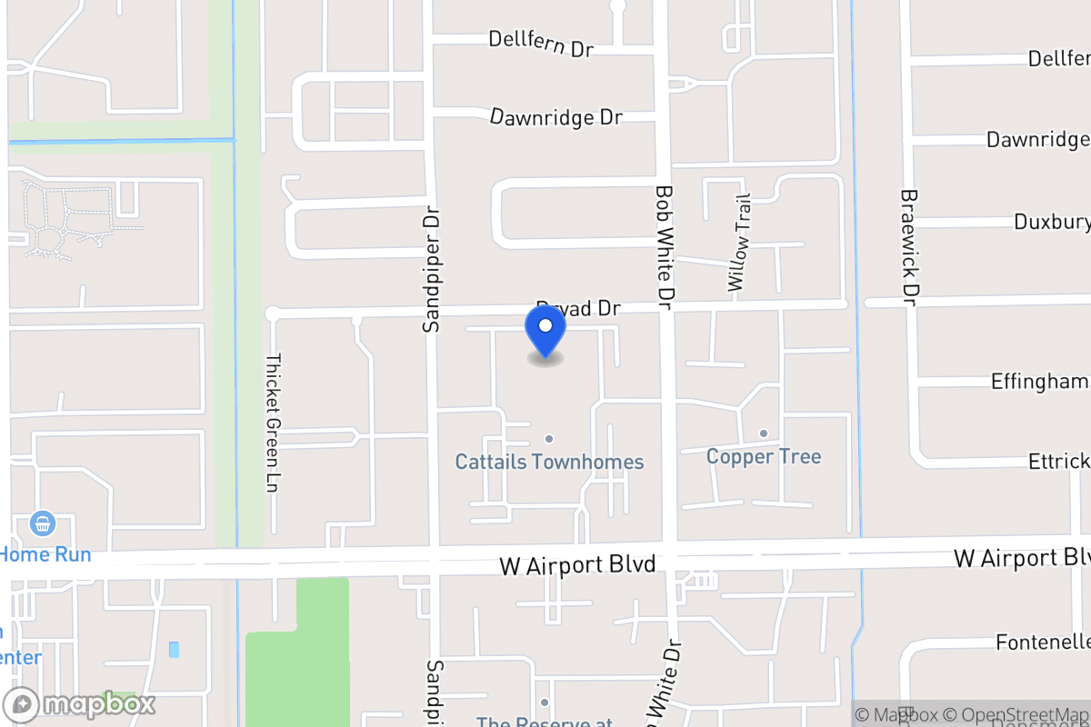 Map of 6345 Cattails Ln, Houston