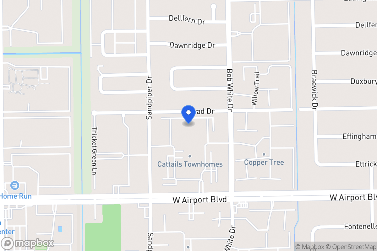 Map of 6349 Cattails Ln, Houston