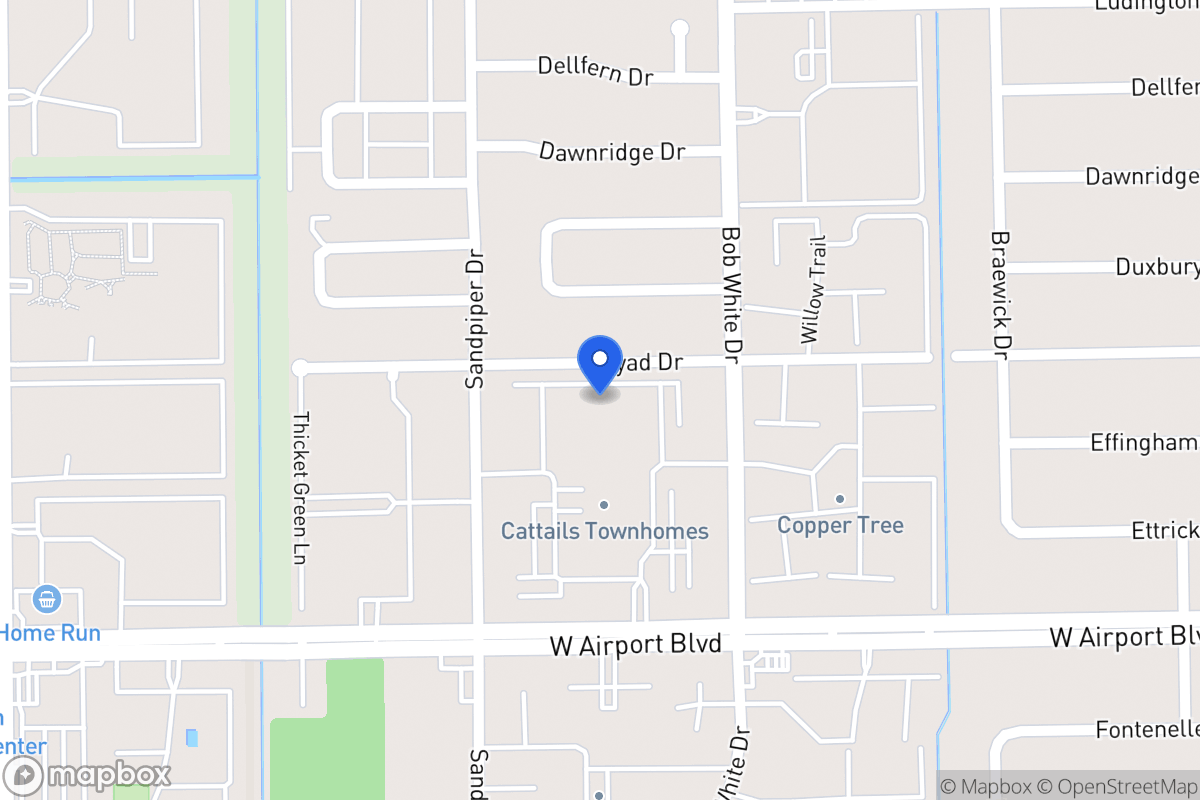 Map of 6351 Cattails Ln, Houston